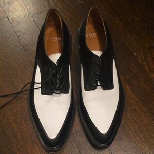 Givenchy Two-Tone Black and White Oxfords